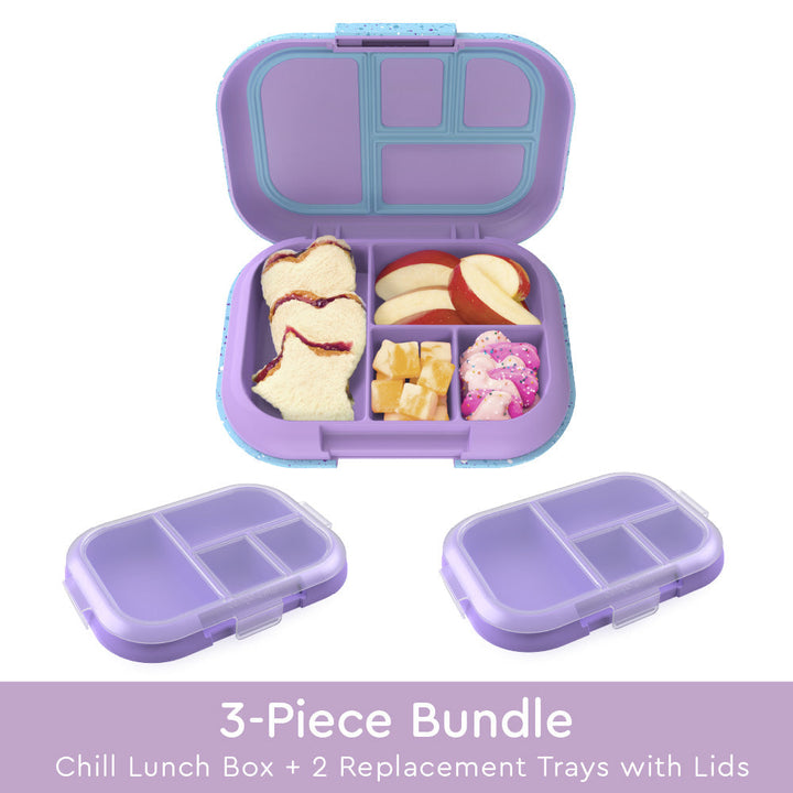 Bentgo Chill Kids Lunch Box & 2 Extra Trays with Lids K8