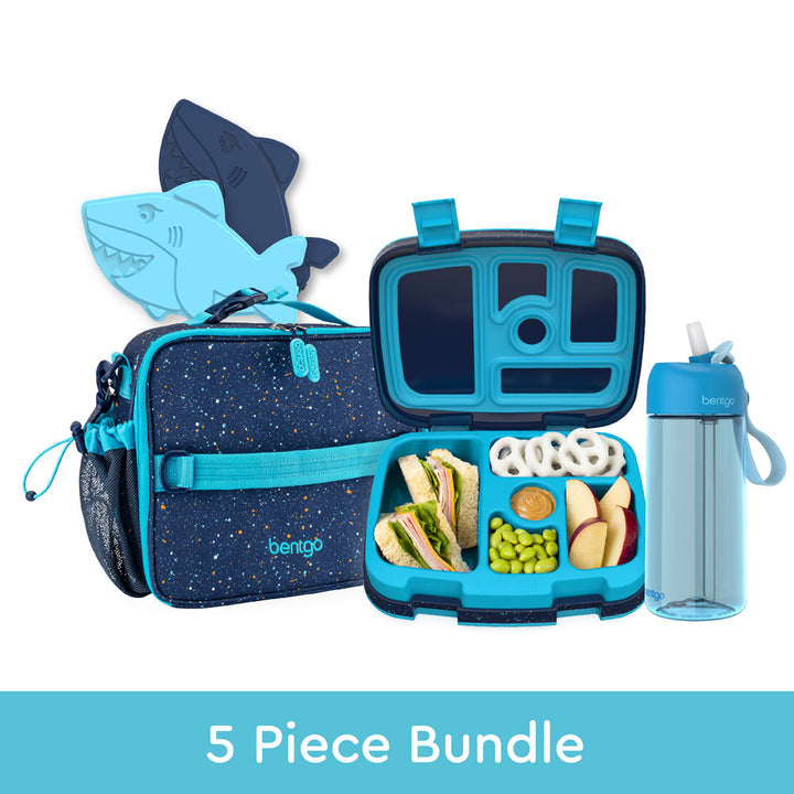Bentgo Kids Prints Lunch 5-Piece Set with Ice Packs A9