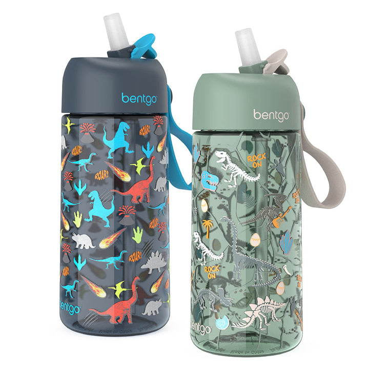Bentgo Kids Prints Water Bottle (2-Pack) W9