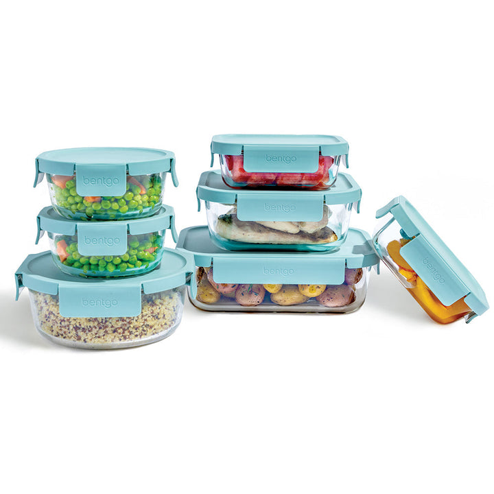 Bentgo Glass Leak-Proof Food Storage Set (14-Piece) R2